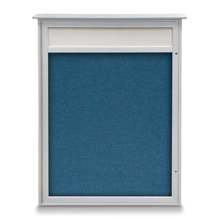 United Visual Products Single Door Enclosed Indoor Letterboard UV1140H-GOLD-LICORI